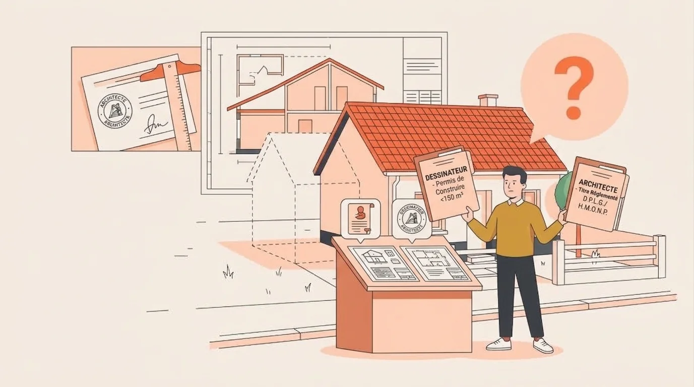 Architecte ou dessinateur — Démarches & autorisations — Bafter