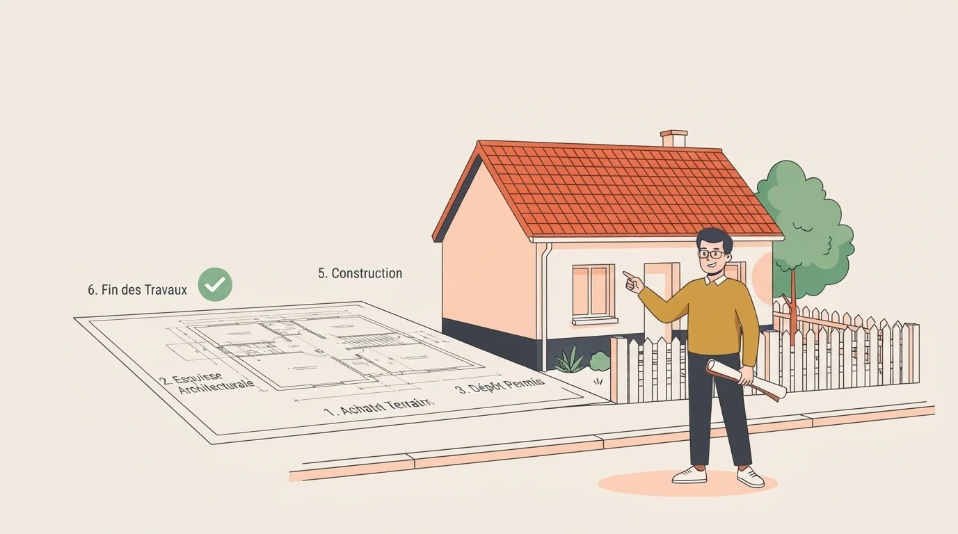 Permis de construire pour une maison individuelle : les étapes, de l'achat du terrain à la fin des travaux