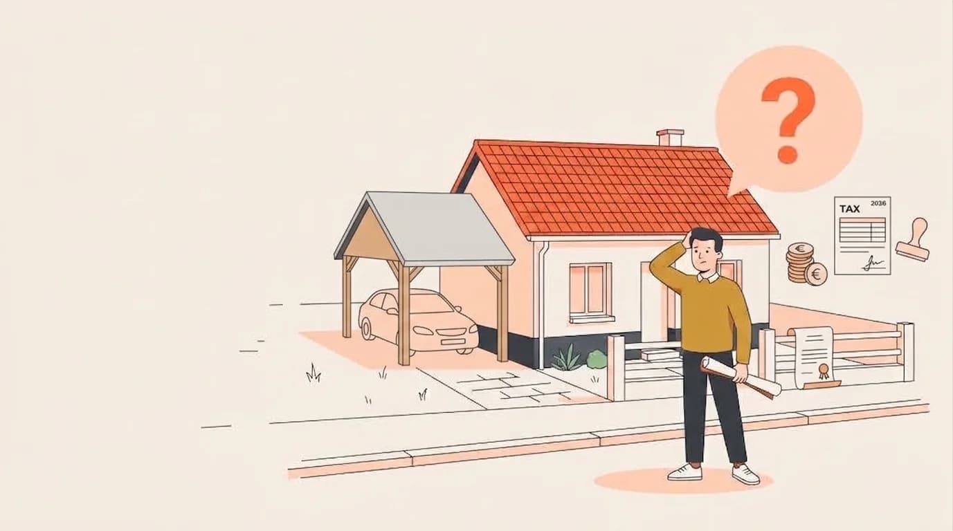 Carport : quelle autorisation d'urbanisme et quelle taxe en 2026 ? — Bafter