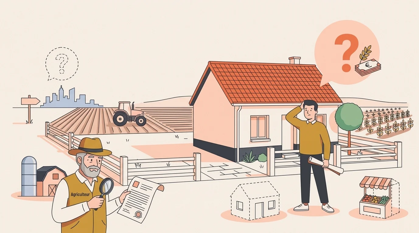Construire sur un terrain agricole — Règles d'urbanisme — Bafter