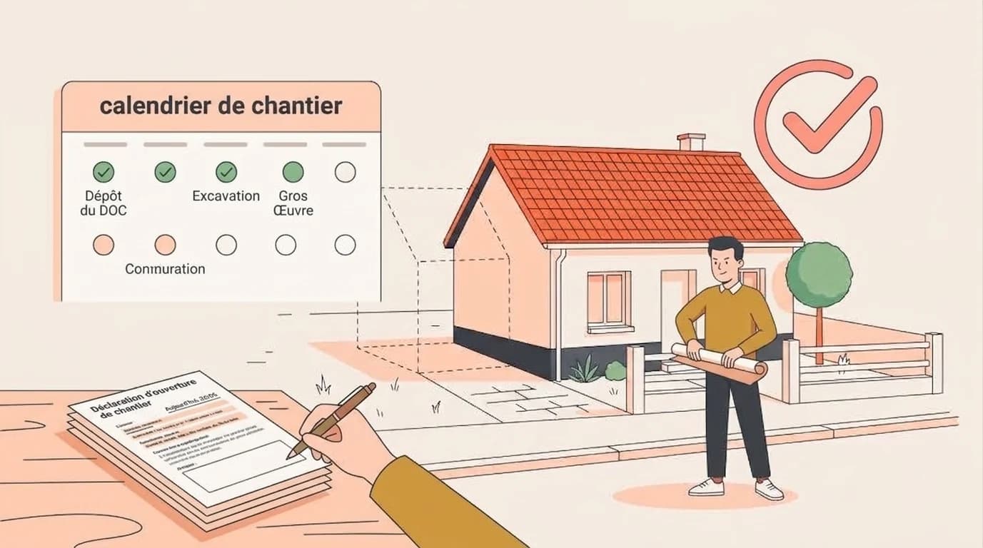 Calendrier de chantier validé, les travaux peuvent commencer